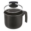 Leiteira Antiaderente Nº14 com Tampa Vidro Black 1,5 Litros