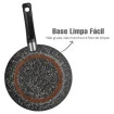 Frigideira Francesa Antiaderente Rochedo Stone Pro 24cm 