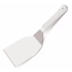 Espátula Cabo Branco Curva Aço Inox Chapeiro Lanche Nº4