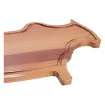 Tábua Madeira de Carne Para Churrasco em Formato Boi 52x31cm
