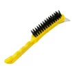 Kit 12 Escovas de Aço com Raspador Cabo Plástico
