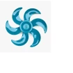 Hélice Ventilador Azul Philco/Britania 40cm 6Pás
