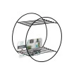 Prateleira Aramada Arthi 30x30x18cm Redonda Metal Black