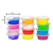 Kit 12 Slime Crystal Magic Amoeba Meleca Colorida Massinha