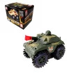 Carrinho Tanque Cambalhota Bate Exército Verde