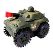Carrinho Tanque Cambalhota Bate Exército Verde