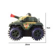 Carrinho Tanque Cambalhota Bate Exército Verde