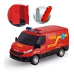 Brinquedo Van Iveco Daily Resgate Bombeiro Com Acessórios