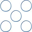 5 Borracha Clock 7Lts Silicone Azul Guamantec