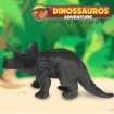 Dinossauro Triceratops de Brinquedo Vinil Macio Aventura