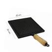 Bifeteira De Ferro Fundido Estriada Quadrada Frisada 25x25.jpg