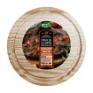 Tabua de madeira Redonda 24cm Para Cozinha Corte Churrasco