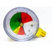 Manômetro Colorido Genebre Medidor Para Gás Rosca 1/8 NPT