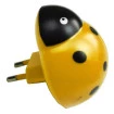 2 Abajur Luminaria Joaninha tomada Infantil Luz Led Noturna 