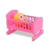 Boneca Com Bercinho e Chupetinha Little Dolls 