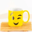 Caneca Emoticon Emoji Amarela De Porcelana 300 ml Terramada
