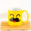 Caneca Emoticon Emoji Amarela De Porcelana 300 ml Terramada