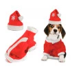 Jogo Roupa Pet Natal Fantasia Com Gorrinho