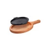 Tábua Oval com Chapa Para Churrasco e Petiscos