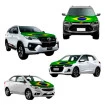 Bandeira Do Brasil Oficial Top Para Capô De Carro 100x100