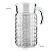  Jarra De Vidro Incolor Bubble Com Alça 1,8L Euro Home