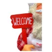 Enfeite Natal Papai Noel Gourmet C/prato Sentado 54cm