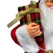 Papai Noel Decorativo Com Caixa De Presente 90CM Vermelho