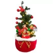 Decoração Natal Saco De Presente Árvore Urso luzes 60cm