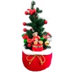 Decoração Natal Saco De Presente Árvore Urso luzes 60cm