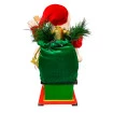 Enfeite de Natal Papai Noel Trenzinho 40CM Luz Musica Magizi