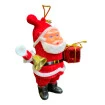 Boneco Papai Noel Veludo Vermelho Enfeite De Natal 12,5cm