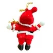 Boneco Papai Noel Veludo Vermelho Enfeite De Natal 12,5cm