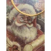 Sacola Kraft Decorada Estampada Papai Noel 32X24X8CM Magizi