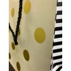 Sacola Pap P/Presente 26X32X12CM Gold Magizi Estampanda Gold