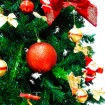 Árvore De Natal Skiny Verde 1,80m 622 Galho + Enfeite