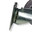 Rodizio Giratório Gel Placa Sem Freio Chapa Silicone