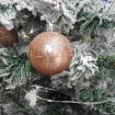 Árvore De Natal Pinheiro Nevada 1,80m C/600 Galhos+Enfeiites