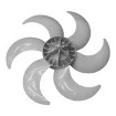 Hélice de Ventilador Mallory Turbo Silence 6 Pás Cinza 40cm