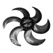 Hélice Para Ventilador Britânia Super Turbo 40cm 6 Pás Preto