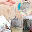 Infusor De Chá Natural C/ Peneira Dupla Coador De Ervas Inox