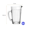 Jarra Americano De Vidro Transparente 750ml Para Servir Mesa