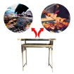 Churrasqueira Inox Grande Portátil Espetinho 55 x 25cm