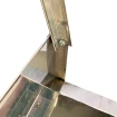 Churrasqueira Inox Grande Portátil Espetinho 55 x 25cm
