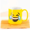 Caneca Emoticon Emoji Amarela De Porcelana 300 ml Terramada