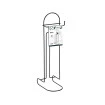 Suporte Para Papel Higiênico Luxo De Chão Linha Black Aço
