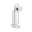 Suporte Para Papel Higiênico Luxo De Chão Linha Black Aço