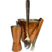 Kit Bar Coqueteira Com 5pçs Cobre Inox Balde De Gelo