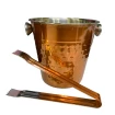 Kit Bar Coqueteira Com 5pçs Cobre Inox Balde De Gelo