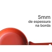 Frigideira Colorstone 22cm Terracota 5 Câmadas Não Gruda