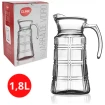 Jarra De Vidro 1,8l Com Tampa Com Tampa De Plástico Suco